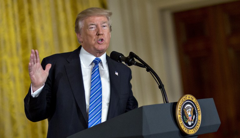 President Trump joked that it would be 