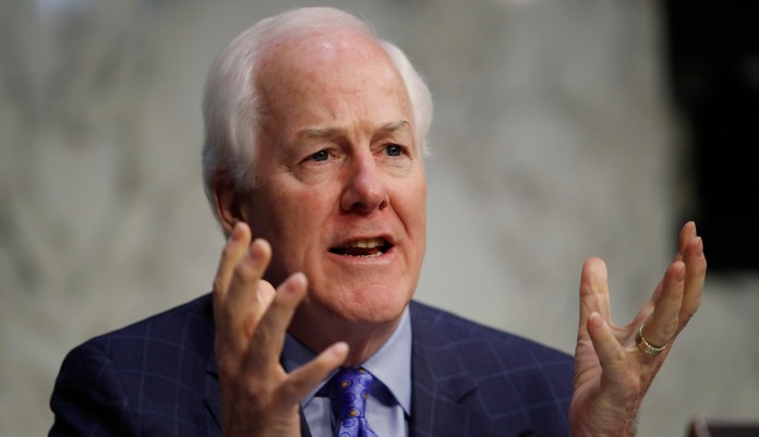 Senate Majority Whip John Cornyn, R-Texas, in response to President Trump's tweet on the funding of the Children's Health Insurance Plan said "The current house Continuing Resolution package has a six-year extension of CHIP, not a 30 day extension." (AP Photo/Carolyn Kaster)