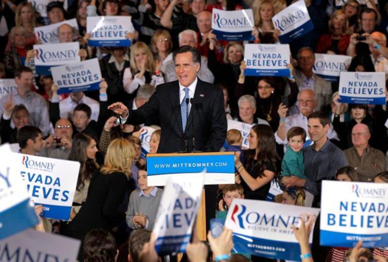 Romney cruises to victory in Nevada