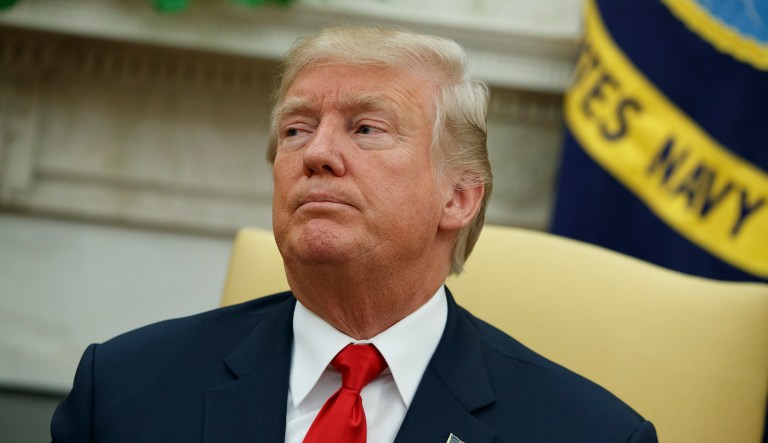 Democrats may try to nuke the filibuster in the future. But Trump is wrong to suggest that Republicans do not have a say in whether they will be successful. (AP Photo/Evan Vucci)