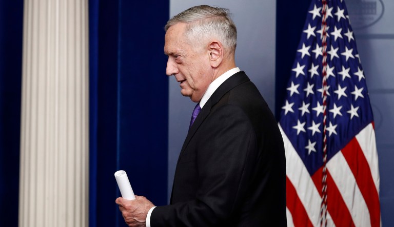 Defense Secretary Jim Mattis said Thursday he has discussed the situation of U.S. troops who are subject to the Deferred Action for Childhood Arrivals program 