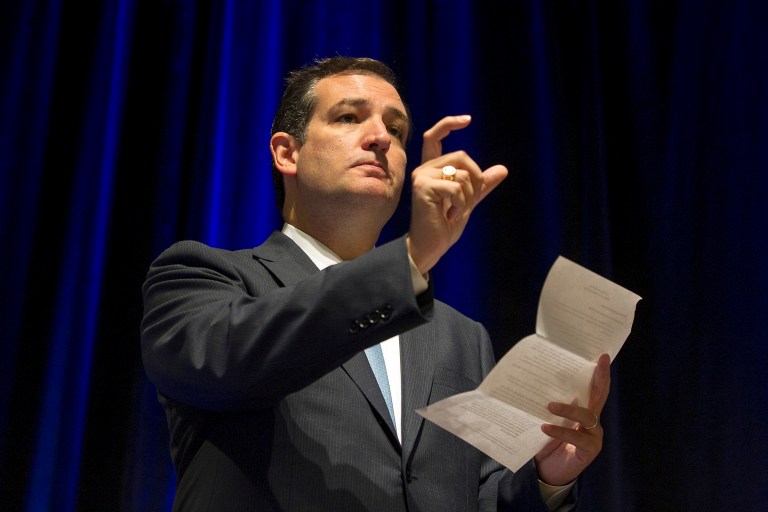 Sen. Ted Cruz has received a hero's welcome during a victory lap this week in his home state of Texas. (AP/Rodolfo Gonzalez)