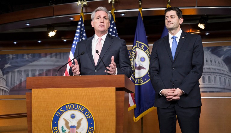 House Majority Leader Kevin McCarthy, R-Calif., said passage shows that Congress is ready to take a tougher stance on Iran than that of President Obama. (AP Photo/J. Scott Applewhite)