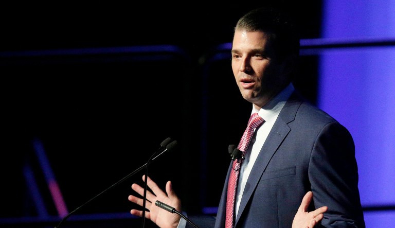 Donald Trump Jr., the eldest Trump son, tweeted about Eminem: 