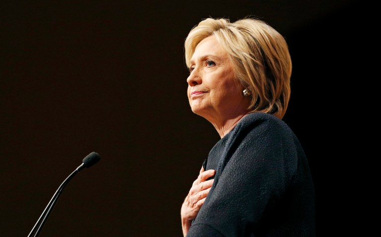 Just imagine Hillary Clinton's difficulties if she gave a real press conference and faced the whole press corps. She has not done so in 264 days. (AP Photo/John Locher)