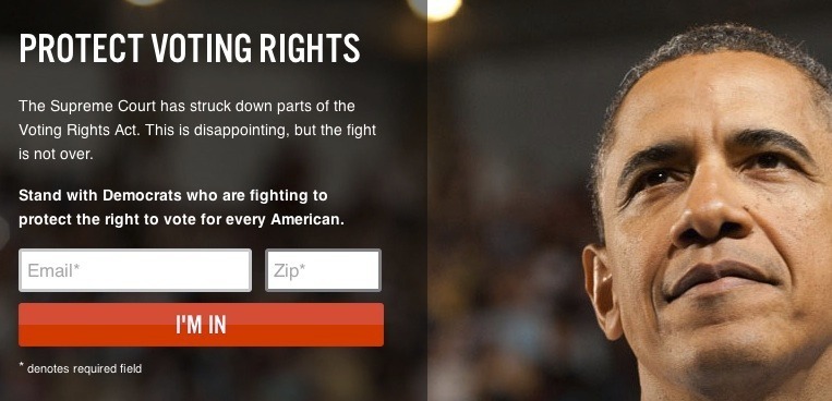 DNC already raising money on Court’s ‘injustice’ on Voting Rights Act
