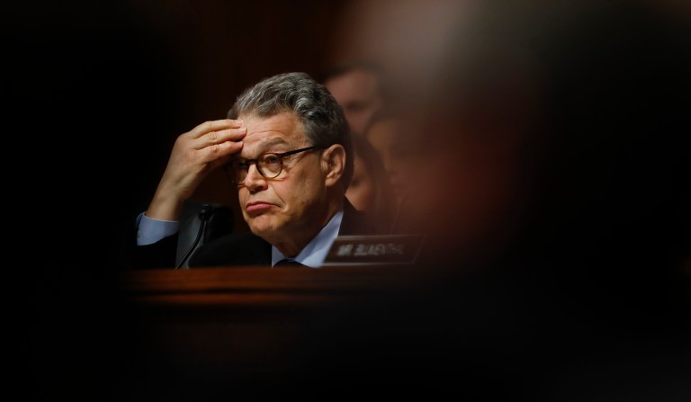On Thursday morning, radio host Leeann Tweeden said Sen. Al Franken harassed her during a 2006 USO trip to the Middle East, before he was elected to the Senate in 2008. After the initial allegations, Franken called for an ethics investigation into himself, and many Democratic colleagues called the allegations disturbing, but stopped short of demanding his resignation. (AP Photo/Carolyn Kaster)