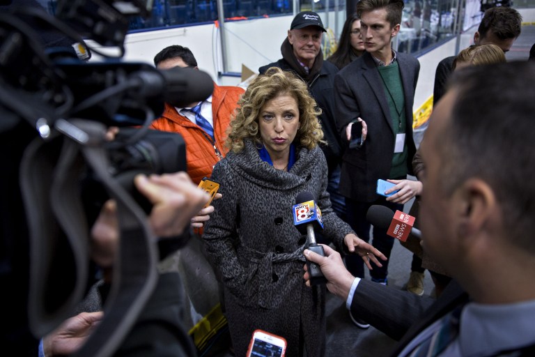 Some Democratic members of Congress are giving full consideration to firing DNC Chairwoman Debbie Wasserman Schultz. (Andrew Harrer/Bloomberg)