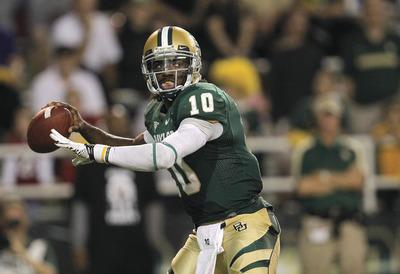 Sarah Glenn/Getty ImagesIn his final two seasons at Baylor, Washington Redskins quarterback Robert Griffin III threw 59 touchdowns to just 14 interceptions and rushed for 1,334 yards.