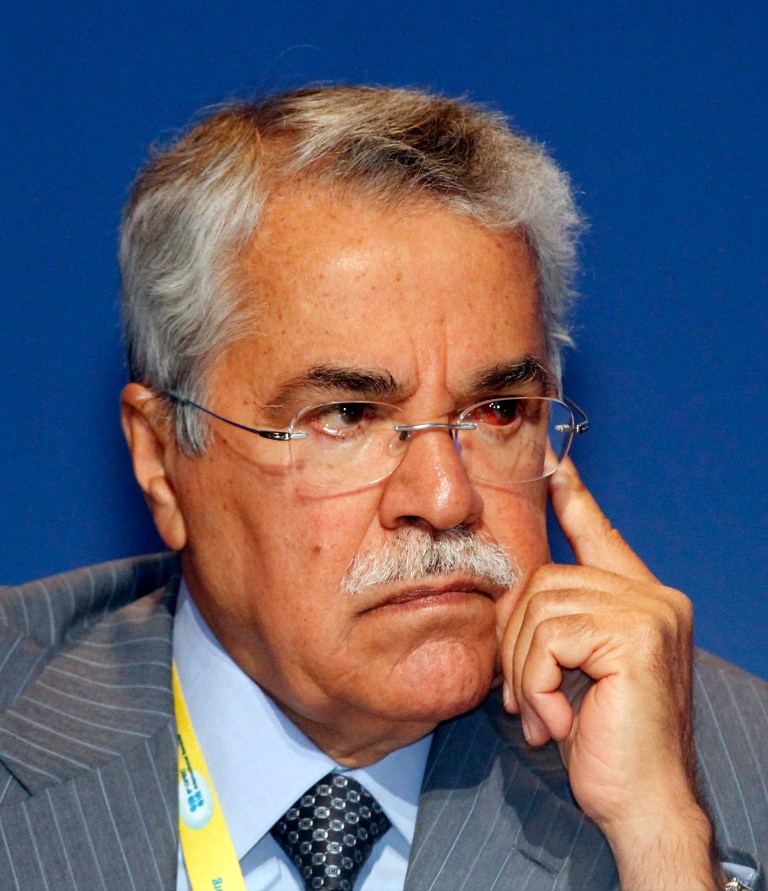   Saudi Arabia's Minister of Petroleum and Mineral Resources Ali Ibrahim Naimi listens to a speech during a seminar of the Organization of the Petroleum Exporting Countries (OPEC), at Vienna's Hofburg palace, Austria, Wednesday, June 13, 2012. OPEC is holding its quarterly meeting Thursday against a backdrop of a 24 percent crude price decline over the last month or so. Some of the group's 12 members, such as Iran and Venezuela, will likely call on the cartel to cut output in a bid to boost prices. (AP Photo/Ronald Zak)  