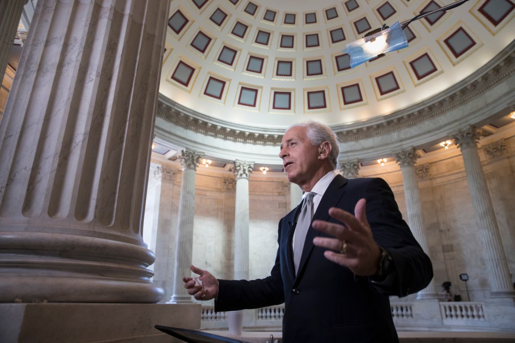 Bob Corker: Healthcare text expected Thursday, vote next week