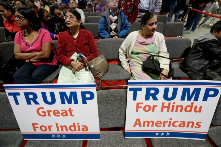 Donald Trump claimed that a major 'undercurrent' of closeted supporters will carry him to a victory. (AP Photo/Julio Cortez)