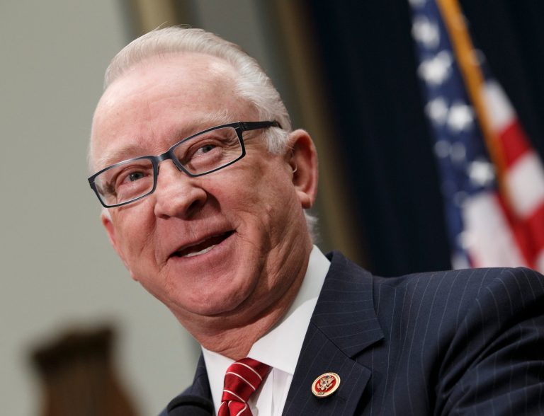 Buck McKeon, chairman of the House Armed Services Committee, offered his support behind the airstrikes in Syria Monday. (AP Photo)