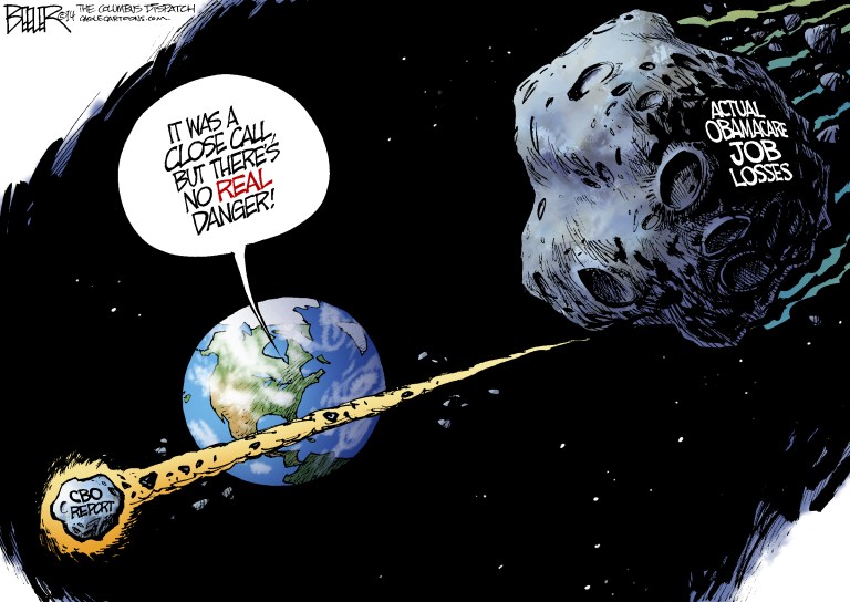 Editorial cartoon: Just missed