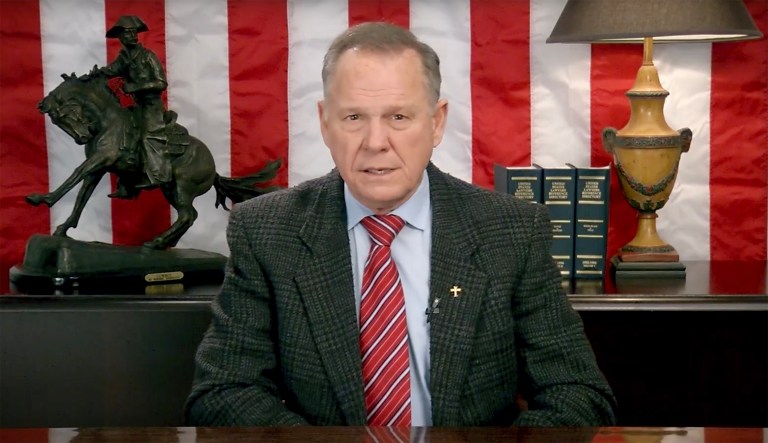 Republican Roy Moore has still not explicitly offered up a concession to Democrat Doug Jones, despite trailing by nearly 21,000 votes in Tuesday's Alabama Senate election. (screenshot)