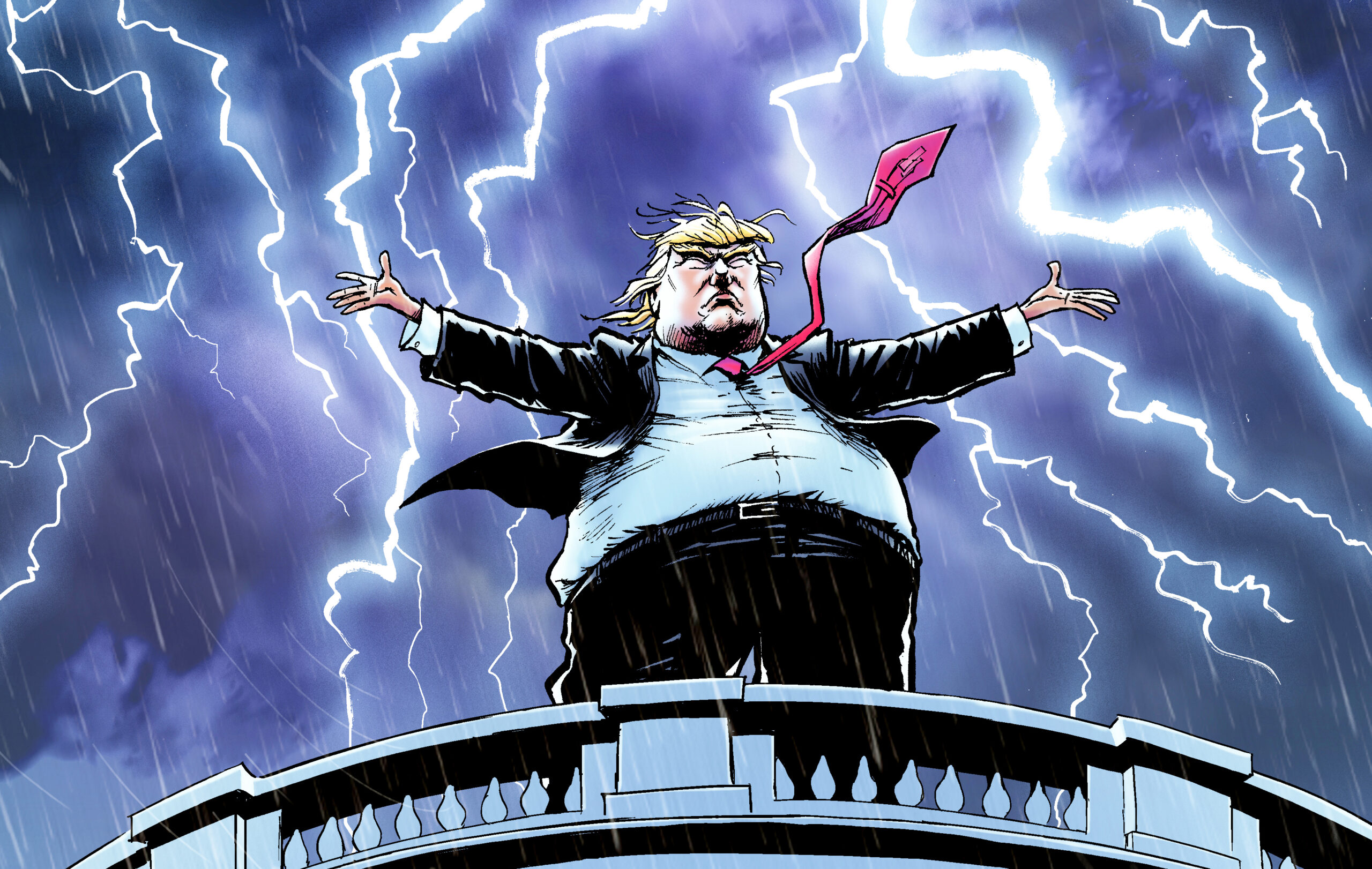 Trump’s 100 days of thunder and lightning