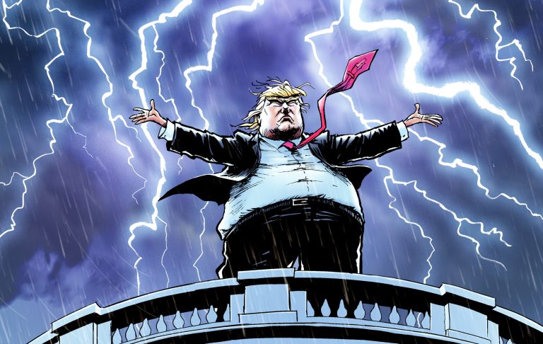 Rocky rollouts have defined the early Trump administration and detracted from his successes, from the travel ban to the first attempt to repeal and replace Obamacare through the ill-fated American Health Care Act. (Illustration by Nate Beeler for the Washington Examiner)