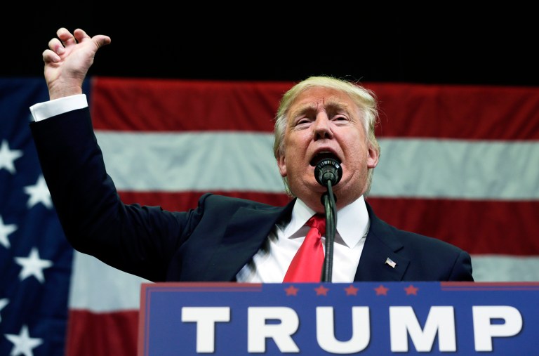 Roger Stone is calling on delegates to sign a loyalty pledge to Donald Trump at the Republican National Convention throughout the entire balloting process. (AP Photo/Mike Groll)