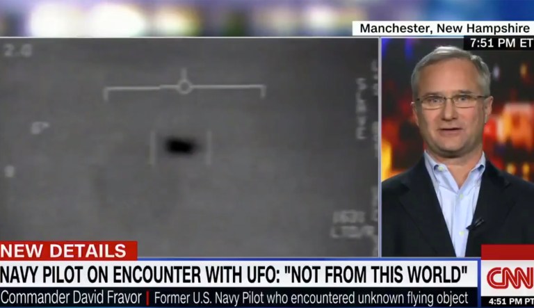 Retired Cmdr. David Fravor told CNN Tuesday night that the UFO was a 