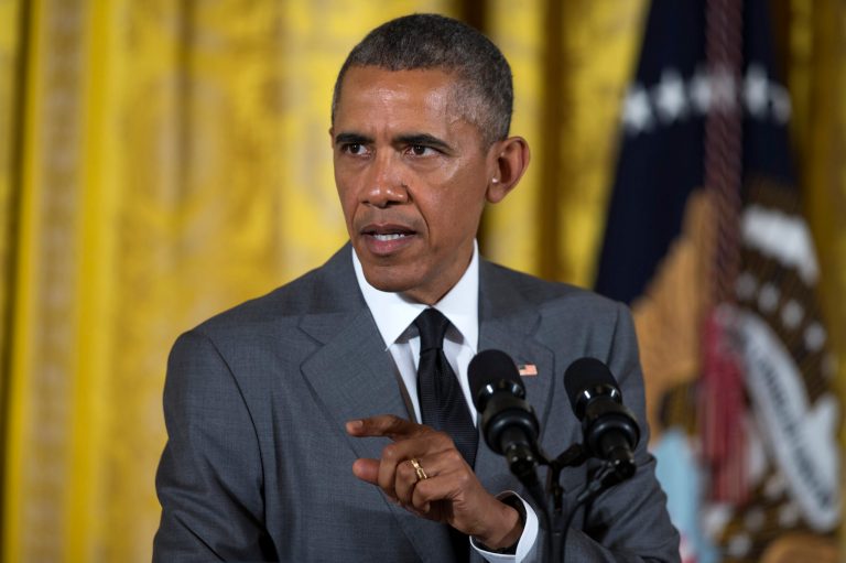 President Barack Obama speaks during an event in the East Room of the White House in Washington. (AP Photo/Evan Vucci)