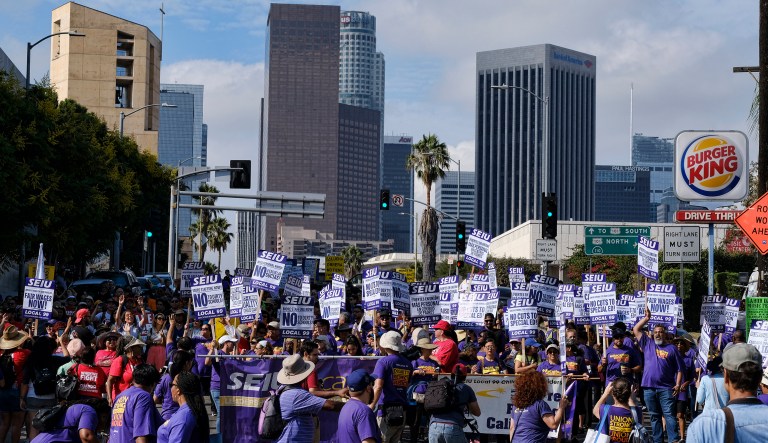 The data was drawn from unions' annual financial filings with Labor Department. (AP Photo/Richard Vogel)