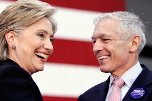 Retired Gen. Wesley Clark, right, introduces Democratic presidential hopeful Hillary Rodham Clinton at a campaign stop at the Waco Convention Center in Waco, Texas, in this 2008 AP photo.