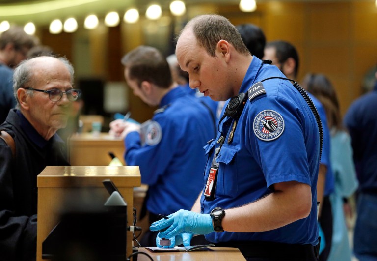 The checkpoint screening technology is being used at Hartsfield-Jackson Atlanta Airport and Denver International Airport starting this week. (AP Photo/Elaine Thompson)