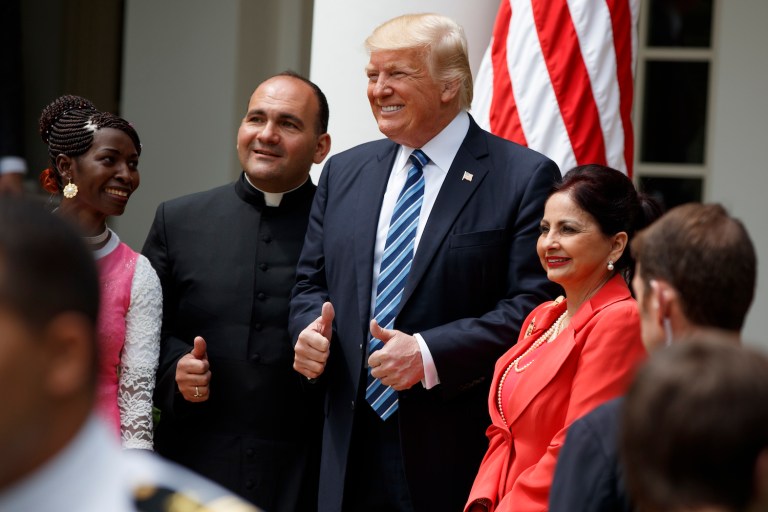 Defending religious freedom in full will require more than executive orders or carveouts. (AP Photo/Evan Vucci)