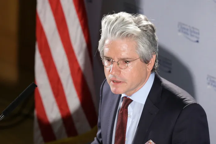 David Brock, founder of Correct the Record, argued Thursday that Hillary Clinton earned "fair" fees for the dozens of speeches she made to private groups. (AP Photo/Danny Johnston)