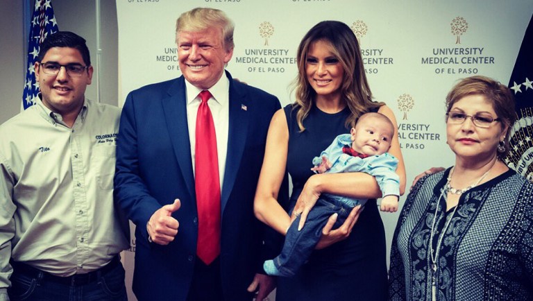 Uncle of orphaned El Paso victim defends taking photo with Trump