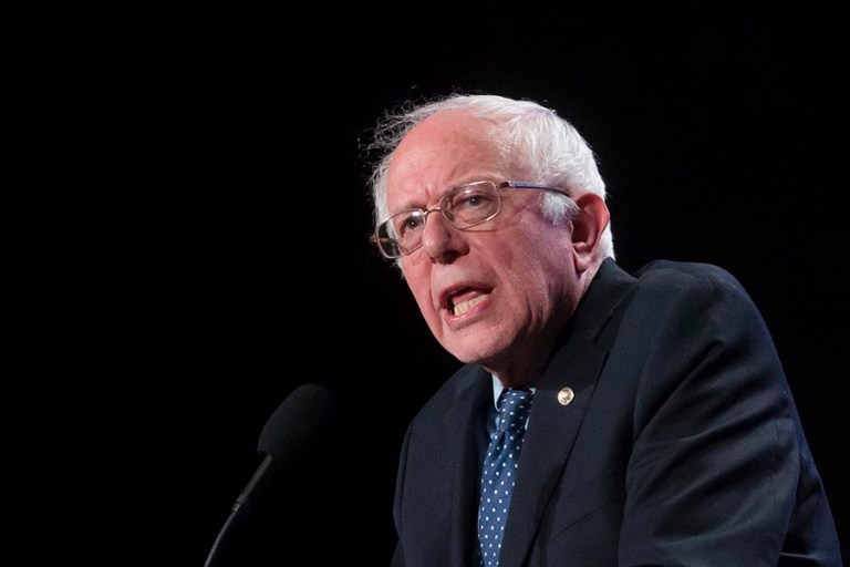 Sanders' comments come after he criticized Clinton over her ties to Wall Street at MSNBC's Democratic debate Thursday night. (AP Photo/John Minchillo)