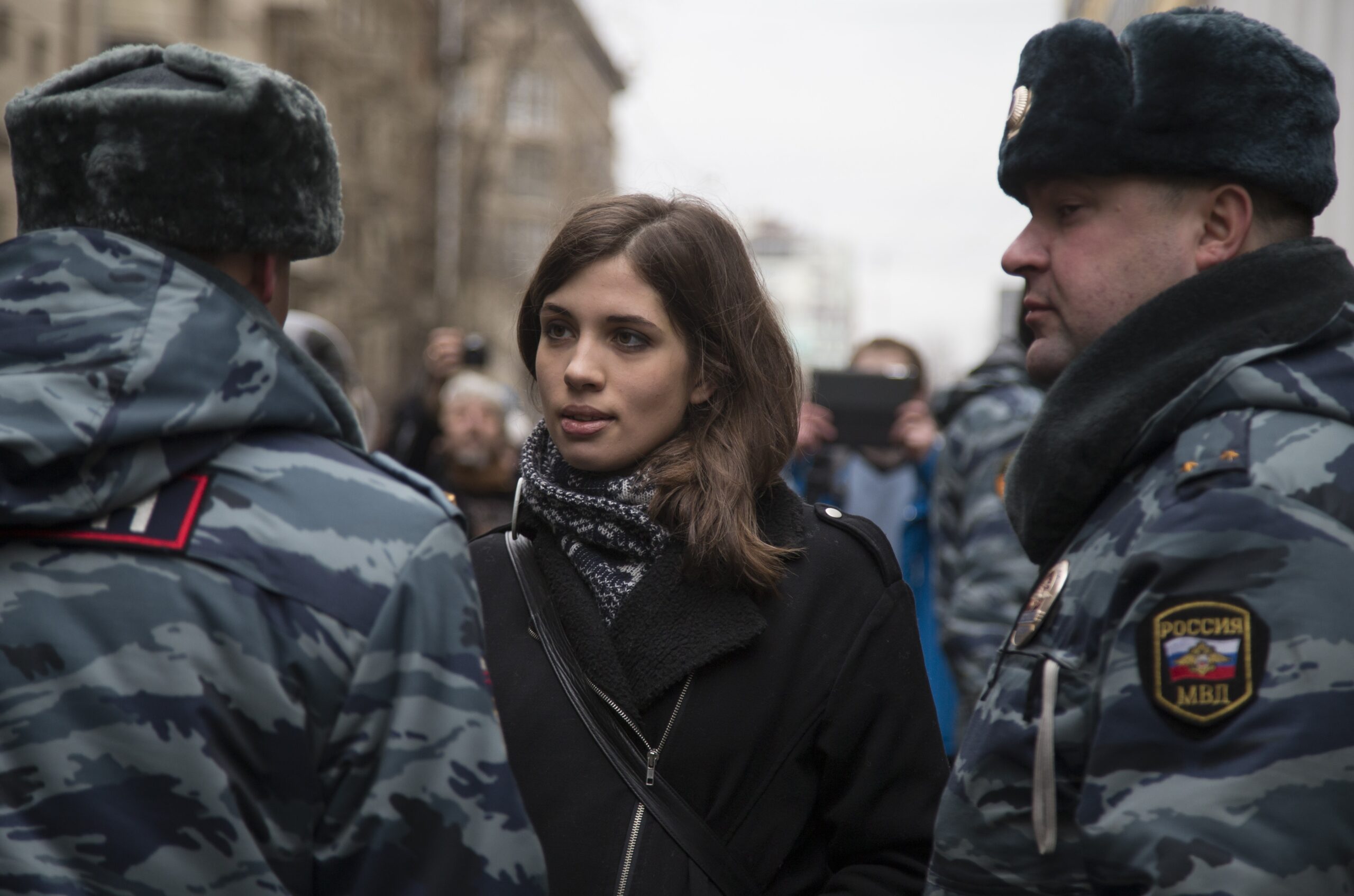 Moscow court sends 7 to prison for protest rally