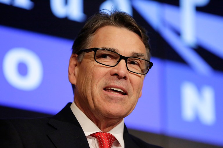 Former Texas Gov. Rick Perry said that Donald Trump is fully committed to keeping Americans safe and securing the Southern border, despite his recent wavering on some of his own immigration proposals. (AP Photo/Eric Gay)
