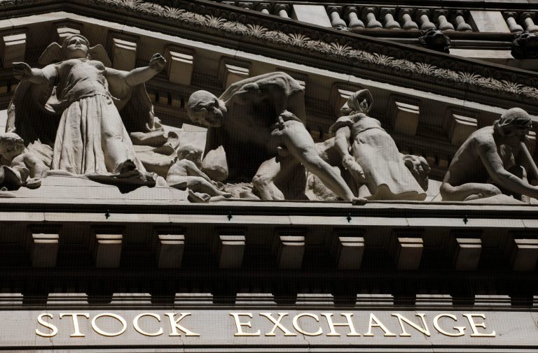 FILE - This July 15, 2013 file photo shows the New York Stock Exchange in New York. Stock futures are climbing on Monday, July 14, 2014, as investors look to shake off the worst week for the stock market in three months. Citigroup's shares rose after it turned in better earnings and revenue than Wall Street expected. (AP Photo/Mark Lennihan, File)