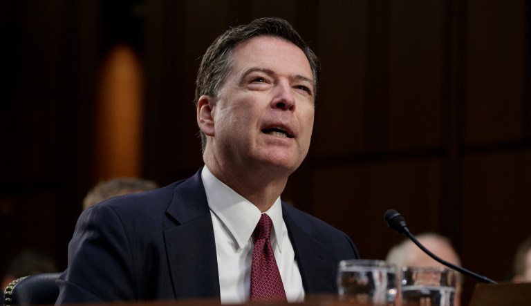 Former FBI Director James Comey is coaching a high school girls basketball team. (AP Photo/J. Scott Applewhite)