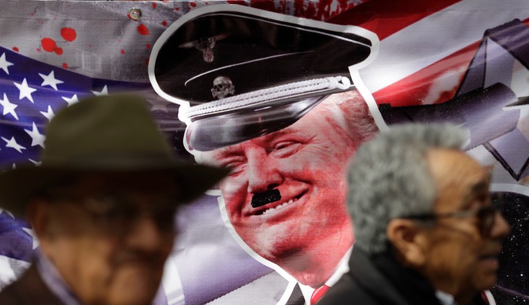 Comparisons between President Trump and former Nazi leader Adolf Hitler have sparked ire on the Right and some calls for censorship, values that fly in the face of a political wing that has decried 