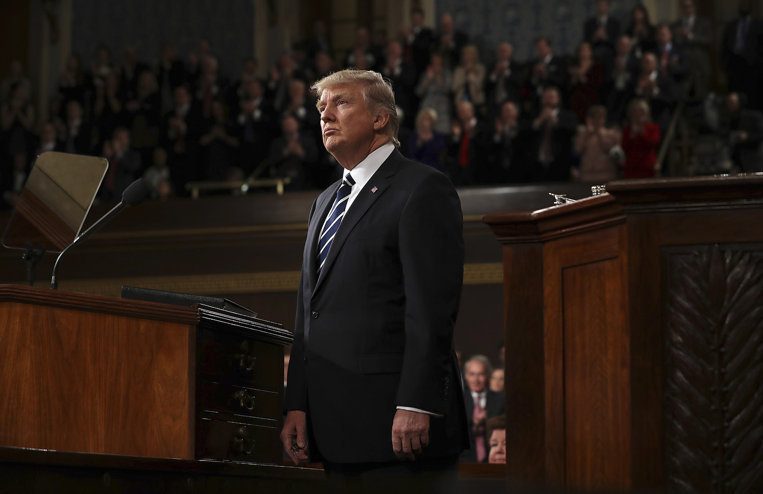 Trump goes big: Jobs, safety, and U-S-A