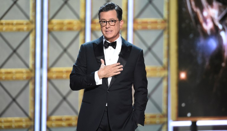 Colbert and comedian Nick Kroll announced the initiative, called #PuberMe, last week. (Photo by Phil McCarten/Invision for the Television Academy/AP Images)