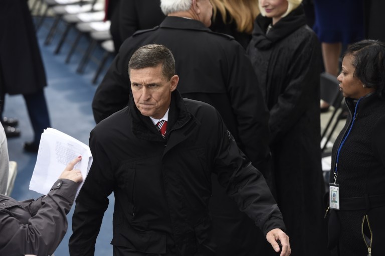 It comes a day after Flynn's son, Michael G. Flynn, also deleted his Twitter account. (Saul Loeb/Pool Photo via AP)