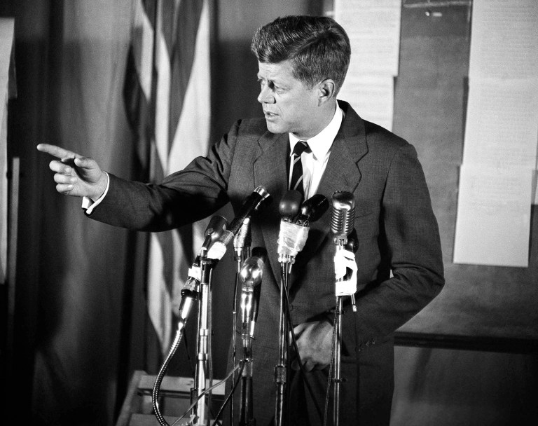 Democrats continue to hold John F. Kennedy (and Bill Clinton) up as paragons of their party while claiming Republicans are the anti-women party. (AP Photo)