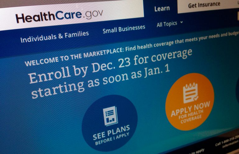 This file Image shows part of the HealthCare.gov website. (AP Photo/Jon Elswick, File)
