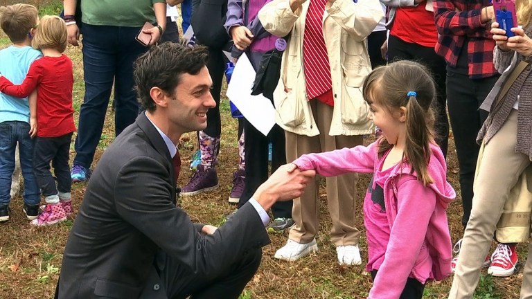 In a Monday, March 27, 2017 photo, Democratic congressional candidate Jon Ossoff said that he doesn't live in the Georgia 6th District right now because he's living near Emory University to support his girlfriend. (AP Photo/Alex Sanz)