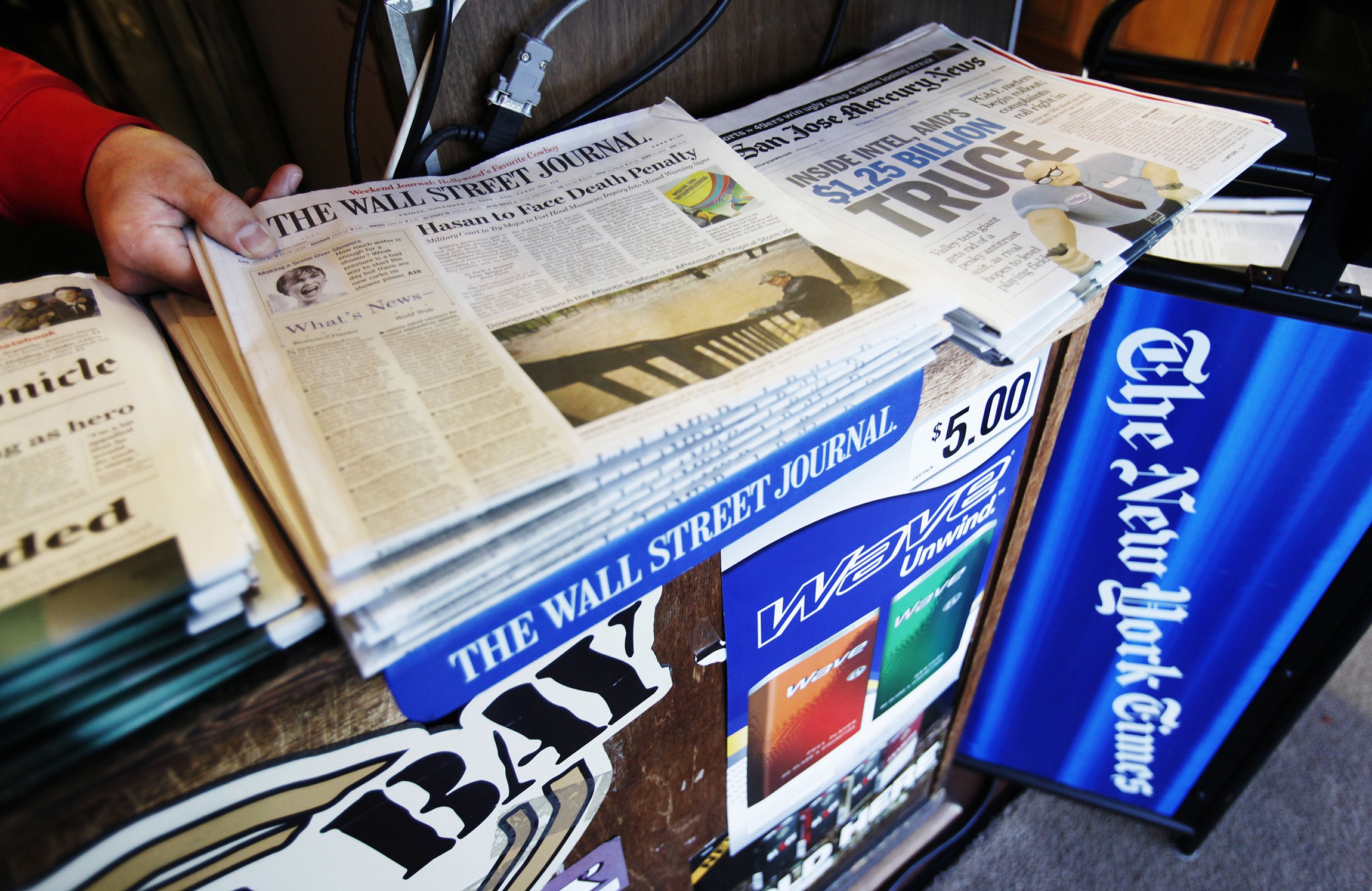 Newspaper circulation sees biggest decline in six years