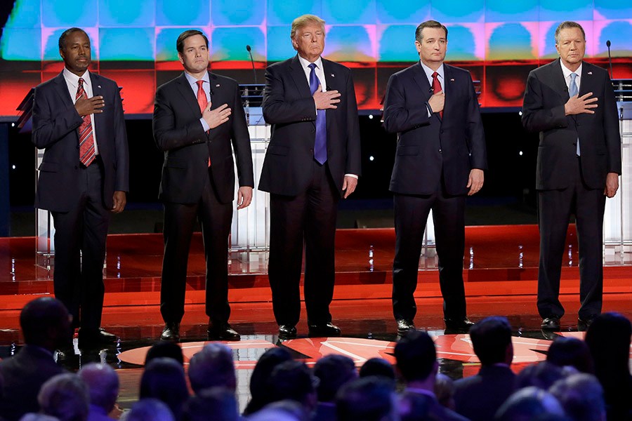 Who got the most speaking time at the GOP debate?