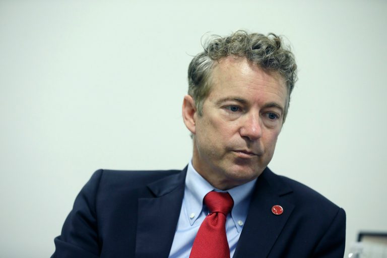 Prospective 2016 presidential candidate and Kentucky Sen. Rand Paul hosts a roundtable in Detroit, Wednesday, Oct. 29, 2014. (AP Photo/Carlos Osorio)