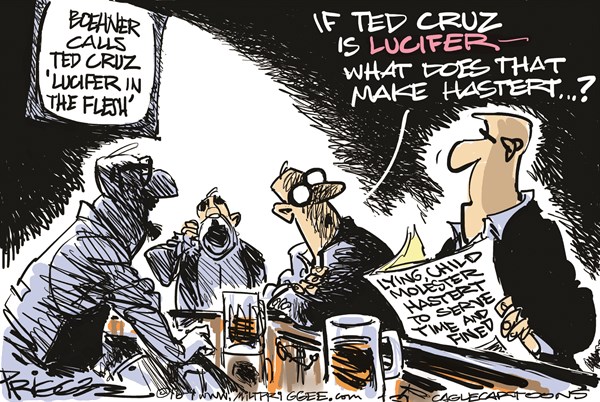 Editorial cartoon: What’s worse than being called Lucifer?
