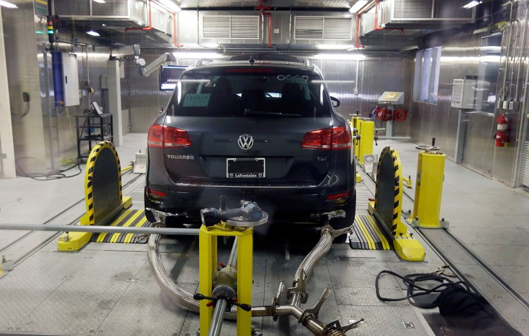 Volkswagen pleaded guilty to three felony charges for its emissions cheating scandal and will pay a $4.3 billion civil penalty. (AP Photo/Carlos Osorio, File)