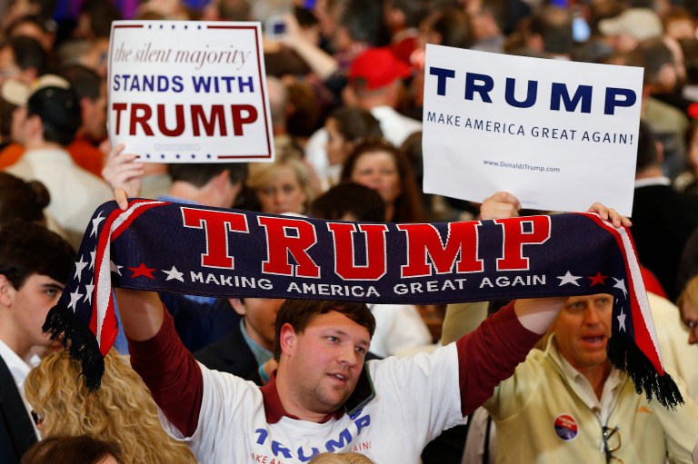 All traditional signs point to Donald Trump as the Republican nominee. (AP Photo/Paul Sancya)