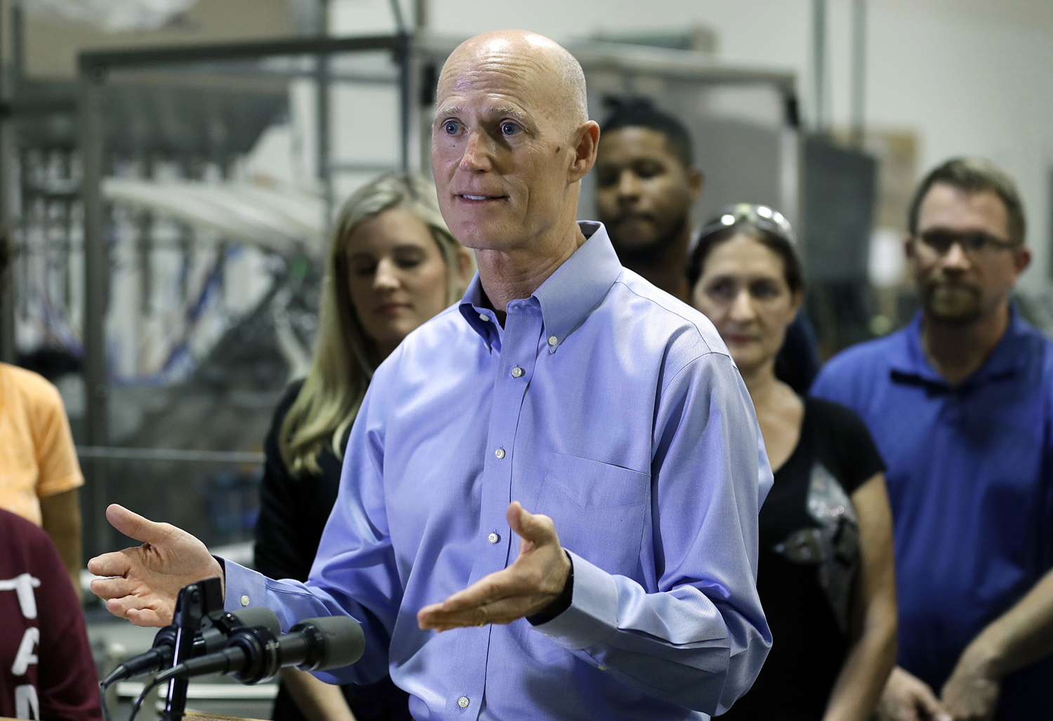 Rick Scott’s healthy take on Obamacare protests