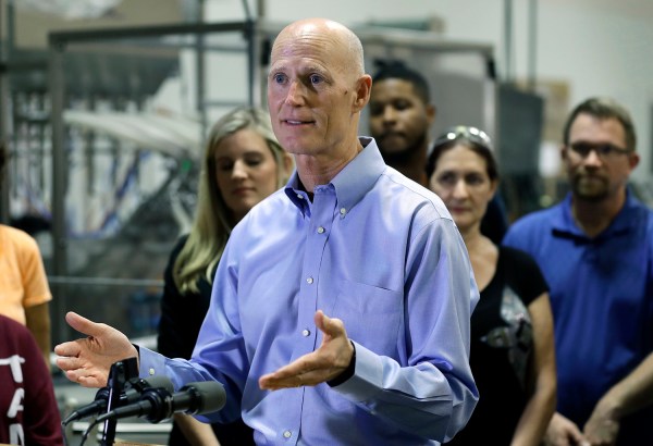 Rick Scott’s healthy take on Obamacare protests